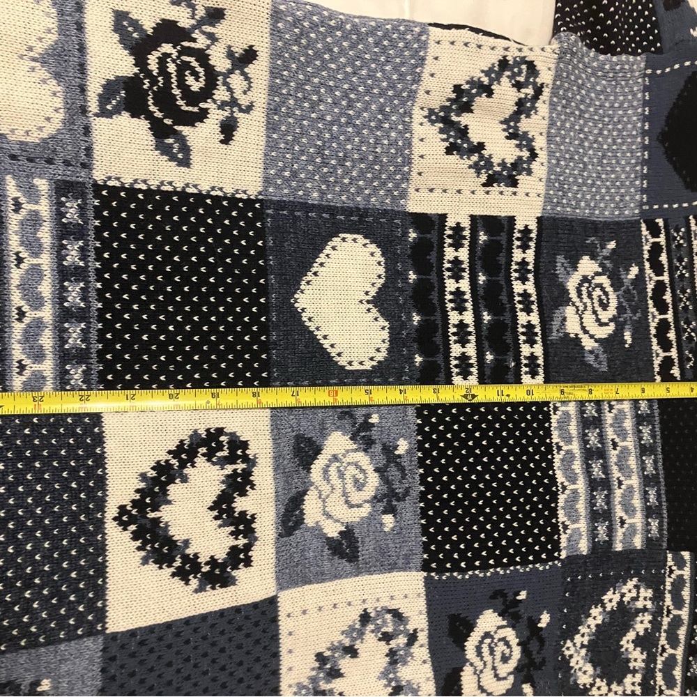 Patchwork Heart and Rose Sweater - image 4